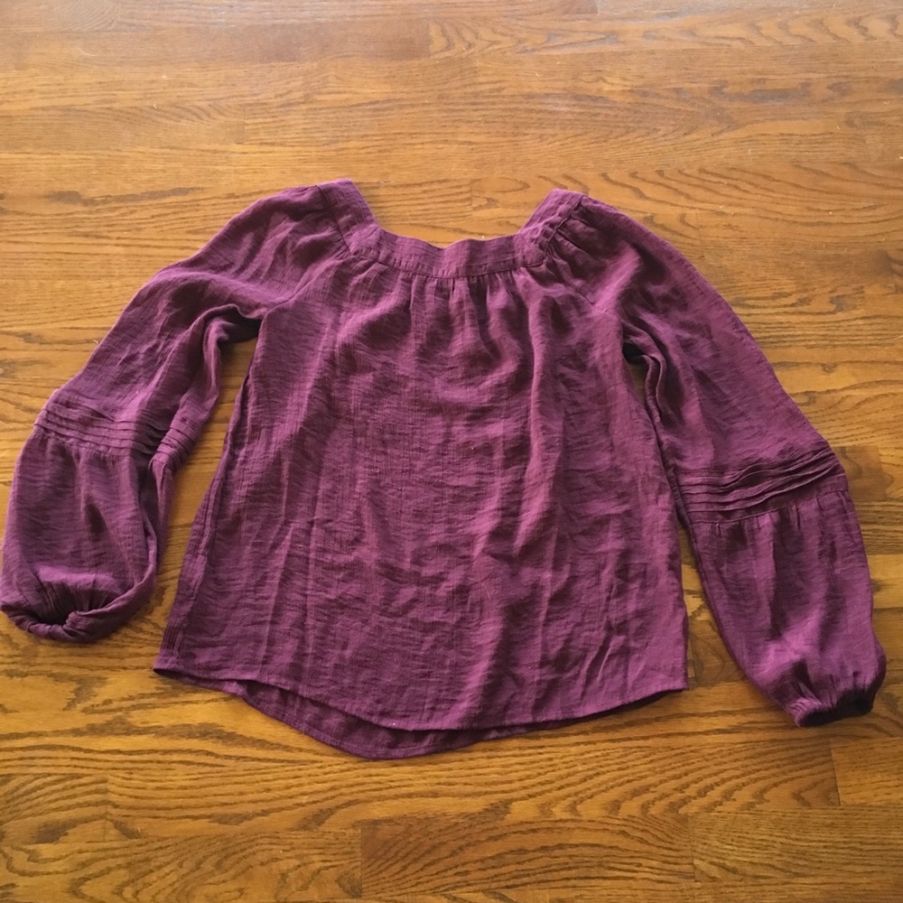 Lauren Conrad Burgundy Top